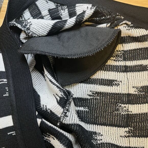 Black & White Ming Wang Open Front Cardigan 100% Acrylic Size XS - Picture 5 of 5